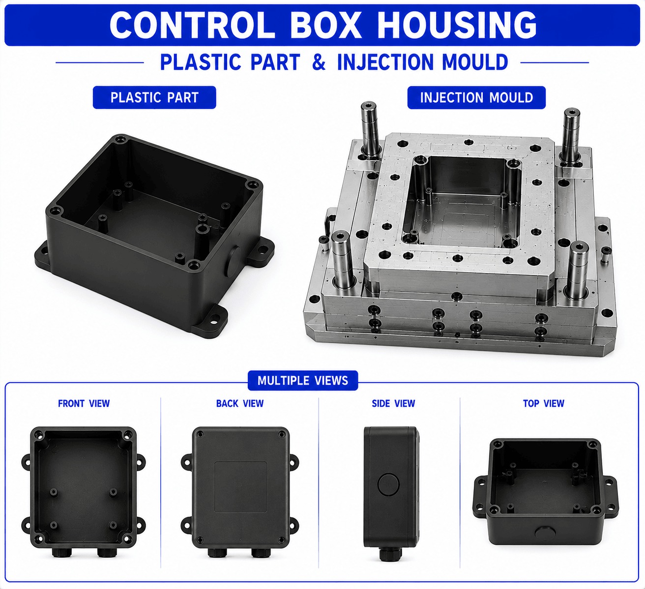 Robot Plastic Box Housing Mould and Moulding Services